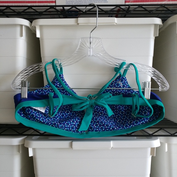 207.  JoyLab Swim Top - Size Large. Reversible - Picture 3 of 7